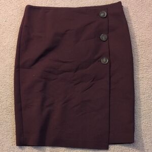 Ann Taylor Factory Burgundy Skirt Size 12